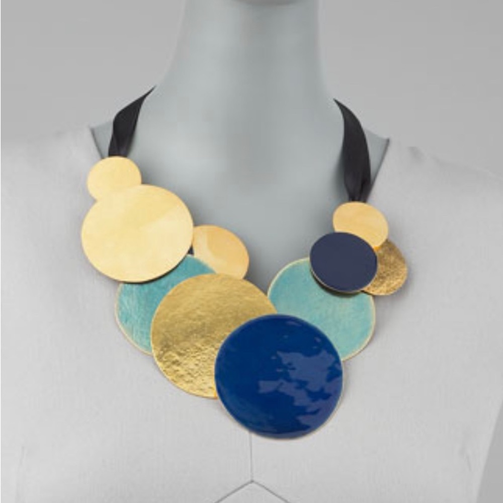Herve Van Der Straeten Pastilles Dot Ribbon Necklace